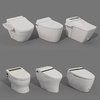 Modern toilet 3d model
