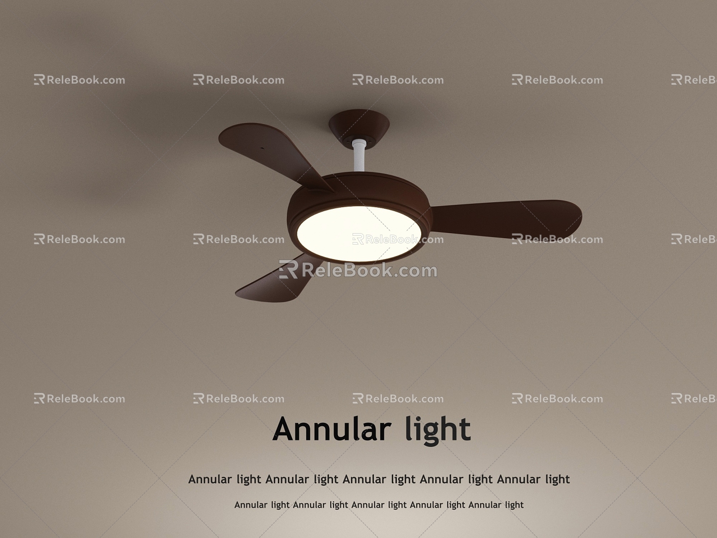 New Chinese children's fan lamp 3d model