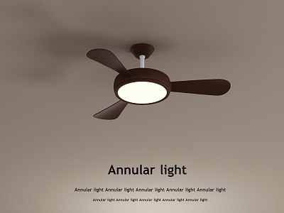 New Chinese children's fan lamp 3d model