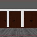 Jane Ou's mother door double door mother door door 3d model