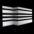 Elegant Modern Chandelier Design With White Decorative Molding For Interior Spaces