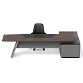 Modern Table and Chair Combination Table and Chair Office Baxter Collet 3d model