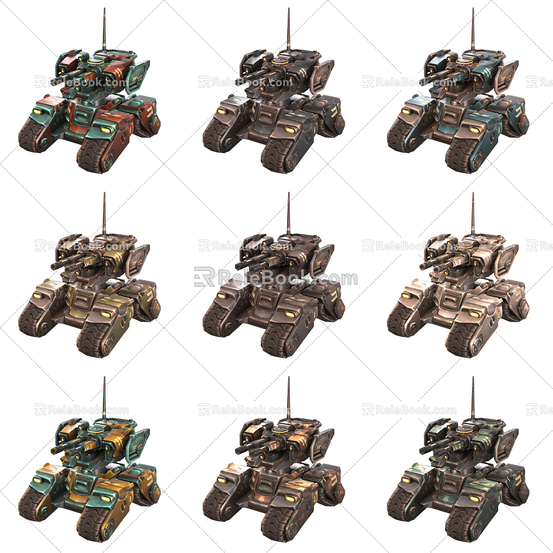 Modern Tanks 3d model