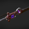 Cyberpunk Sword Steampunk Sword Science Fiction Sword Future High-tech Sword Low Face Number Low Model Simple Model Game Movie and TV Level Super Realism 3d model
