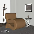 Modern single sofa 3d model