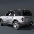 Modern Silver SUV With Rugged Design Roof Rack And Off Road Style