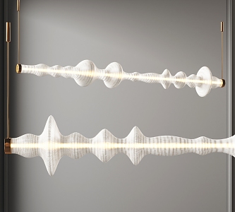 Modern chandelier 3d model