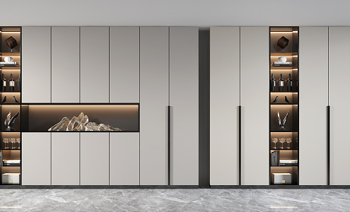 Modern Decorative Cabinet Wine Cabinet 3d model