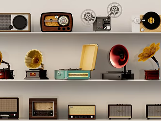 Retro Radio Retro Recorder Nostalgic Retro Audio 3d model