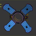 Modern Sci-Fi Equipment Sci-Fi Items Sci-Fi Components High-Tech Components 3d model