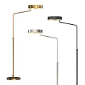 Modern Floor Lamps With Sleek Design Gold Black Silver Finishes And Adjustable Arm Structures