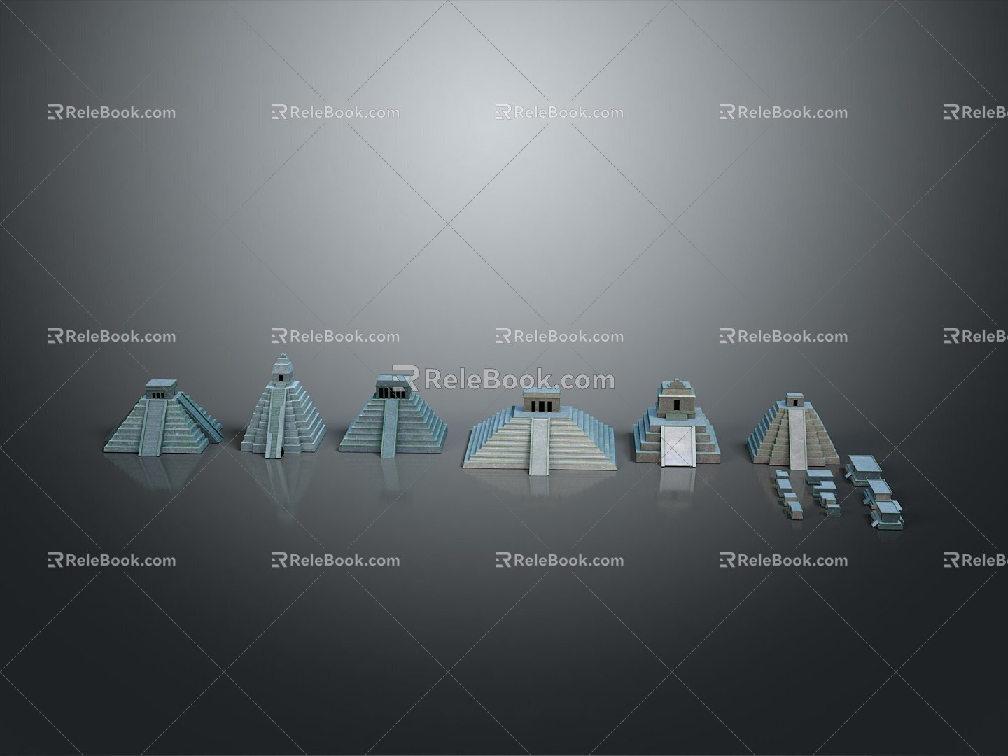 Temple Tower Stone Takatong Tower Pyramid Mayan Pyramid Mayan Stone Tower Totem Tribal Totem 3d model