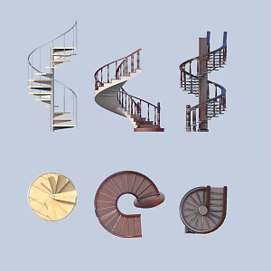 revolving staircase 3d model