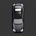 Dark blue sports car exterior with sleek two-door design and shiny silver wheels