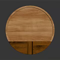 Wooden Round Tray Daily Living Essential with Divided Section and Smooth Finish