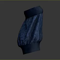 Modern Blue Knit Socks With Textured Pattern And Dark Trim Design