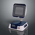 Professional Touch Screen Computer Terminal With Adjustable Stand And Integrated Control Panel
