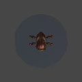 Game Movie Character Mechanical Beetle With Metallic Shell And Sharp Legs