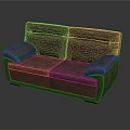 Modern Comfortable Two Seater Gray Sofa For Living Room Home Furniture