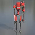 Robot attack robot intelligent machine science fiction robot mechanical warfare police future high-tech low face number low model simple model film and television level super realistic 3d model
