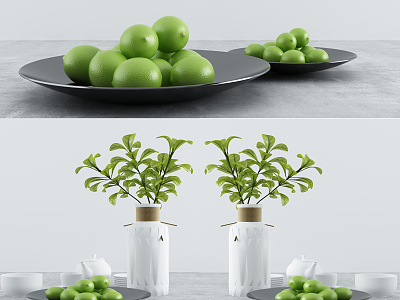 Modern fruit plate model