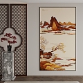 New Chinese Decorative Painting 3d model