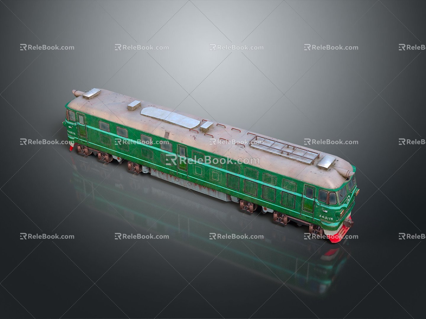 vintage train steam train train carriage locomotive head steam car carriage train modern vehicle 3d model