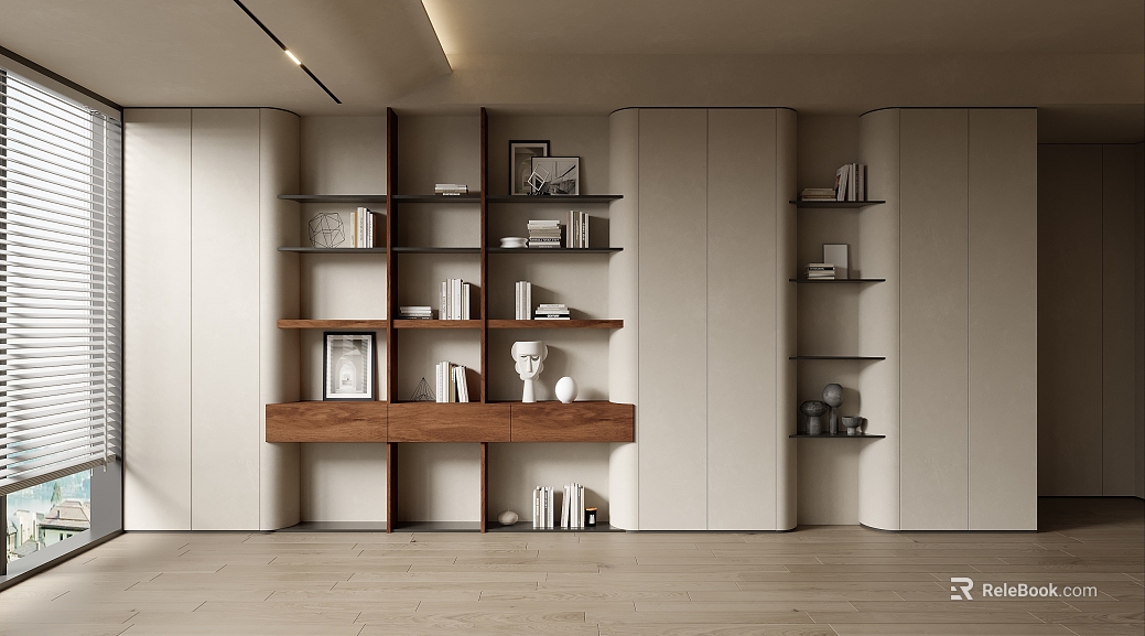 Cream Wind Decorative Cabinet texture