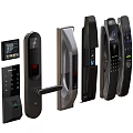 Different Types of Smart Door Locks With Fingerprint Keypad and Camera Features