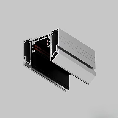 Modern Magnetic Absorbing Track Lamp Magnetic Absorbing Track Lamp Combination Embedded Main Lamp Living Room Lighting Linear Lamp Linear Lamp Slot Aluminum Alloy Linear Lamp Aluminum Slot Lamp with Slot Hidden Card Slot 3d model