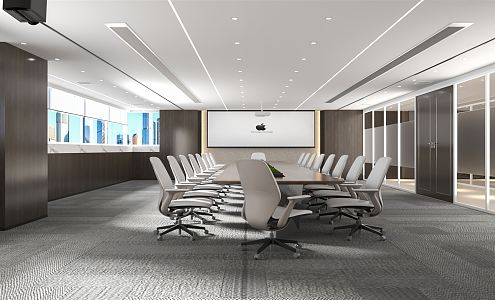 Modern Meeting Room Meeting Table and Chair 3d model