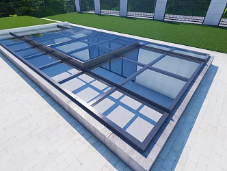Lighting well translation skylight 3d model