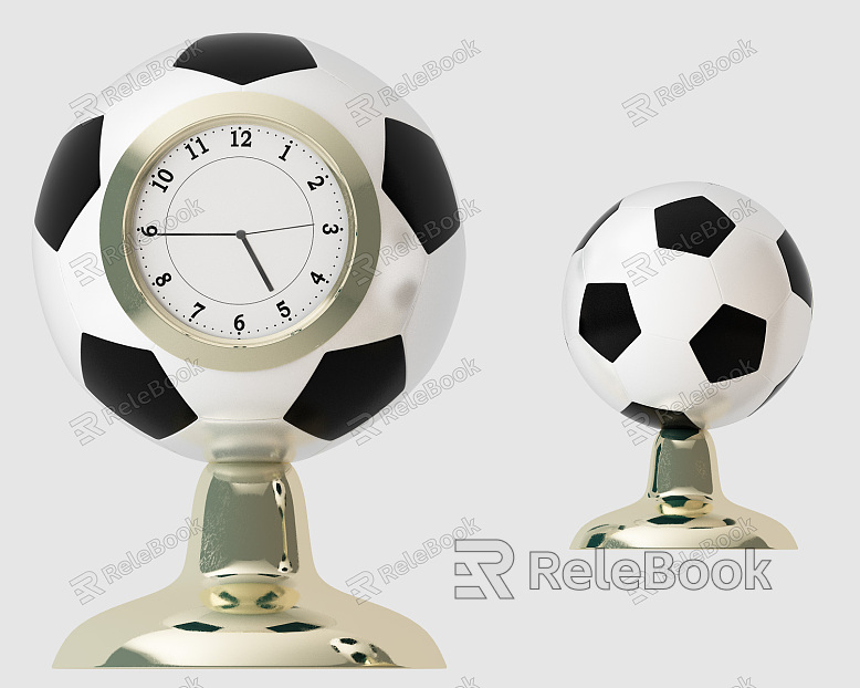 modern table lamp football clock model