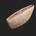 Other Square Metal Object With Textured Surface And Long Thin Rod