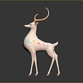 Modern Cartoon Deer Deer Animation Deer 3d model