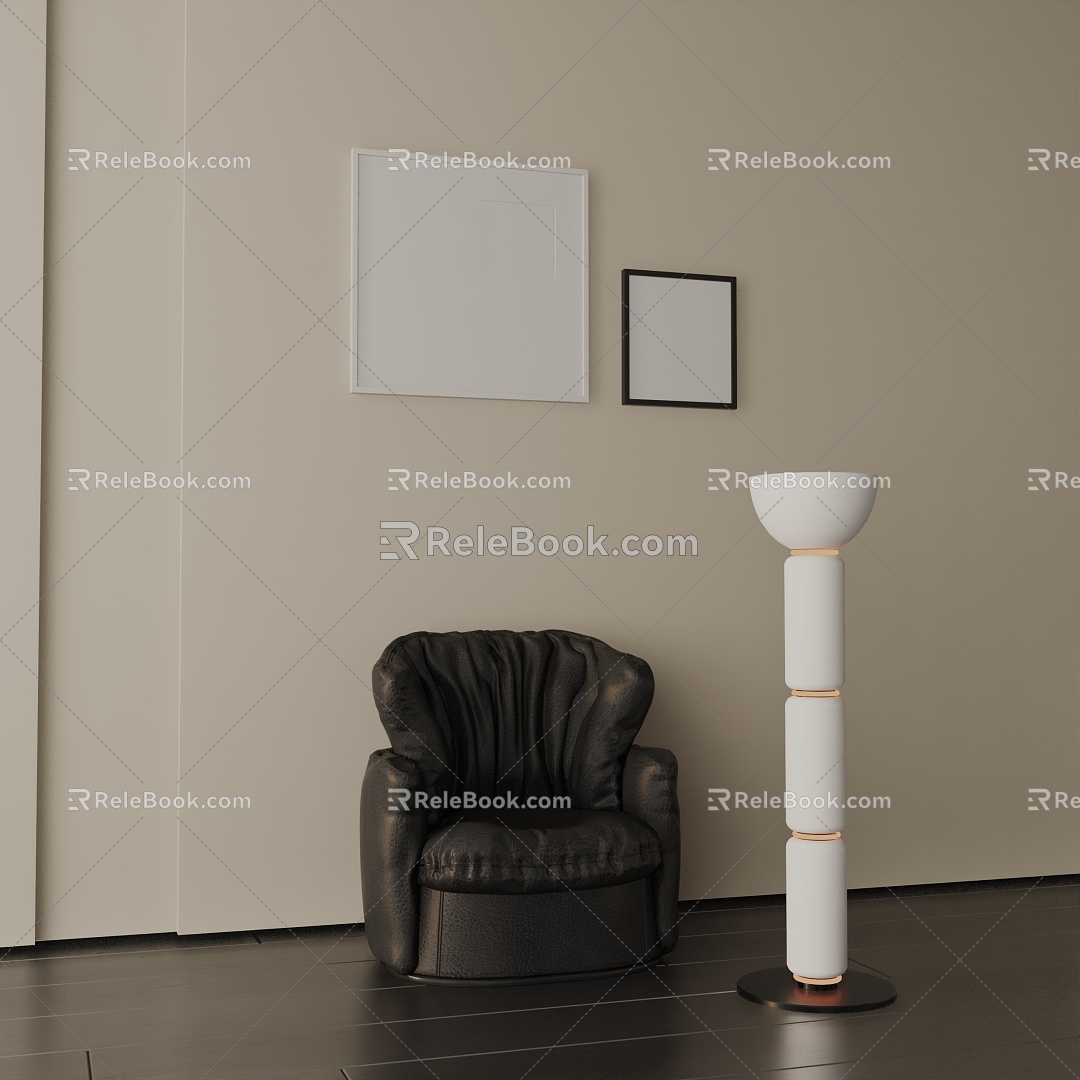 Modern floor lamp 3d model