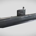 Submarine World War II Submarine Nuclear Submarine Military Equipment Weapon Nuclear Powered Boat Low Face Number Low Model Simple Model Game Video Class Super Realistic 3d model