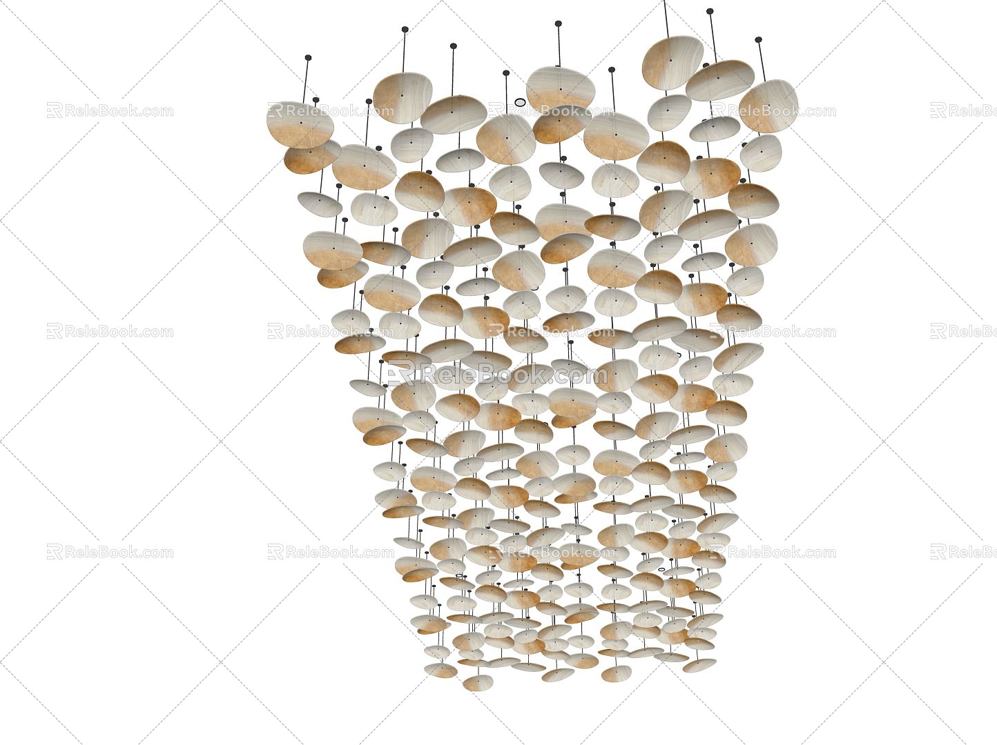 Modern pendant ceiling 3d model