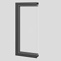 Modern Window Design With Black Frame And White Blinds For Home Interior Use