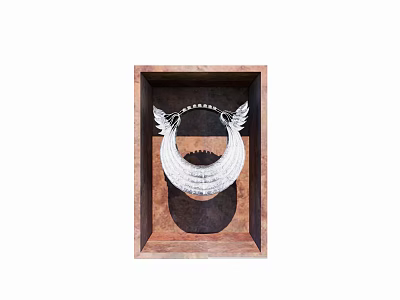 Miao totem Miao landscape sketch Niatou sketch Miao landscape rack 3d model