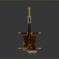 Mobile Yellow Construction Crane With Boom Cab And Heavy Duty Wheels Design