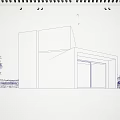 Modern Concrete Architectural Exterior With Geometric Design And Glass Door Facade