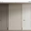 Modern Flush Doors In Gray And White Tones For Contemporary Home Interiors