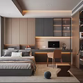 Tatami Bedroom Modern Design Featuring Storage Bed Workspace And Wooden Cabinets