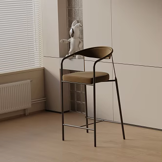 Modern Bar Chair 3d model
