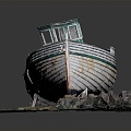 Modern Boat Small Boat Small Wooden Boat Fishing Boat Speedboat 3d model