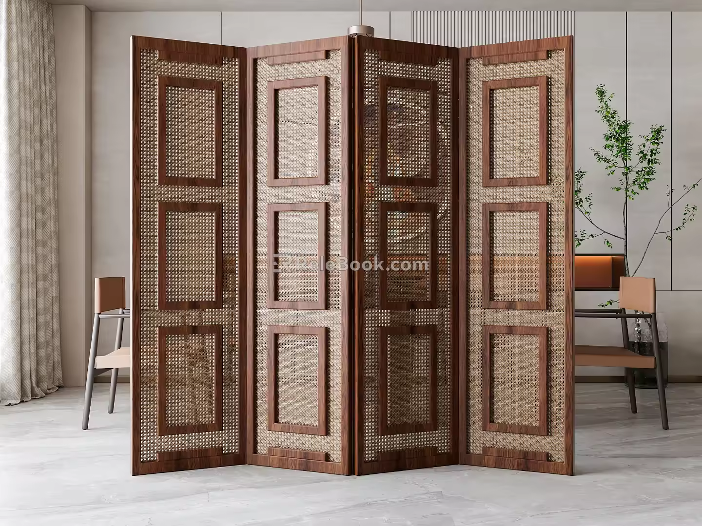 Screen partition 3d model