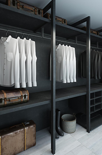 Industrial LOFT wardrobe 3d model