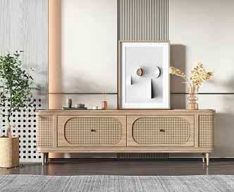 Nordic TV cabinet 3d model