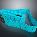 Blue Flexible Tape Measure with Clear Measurement Markings for Daily Household Use